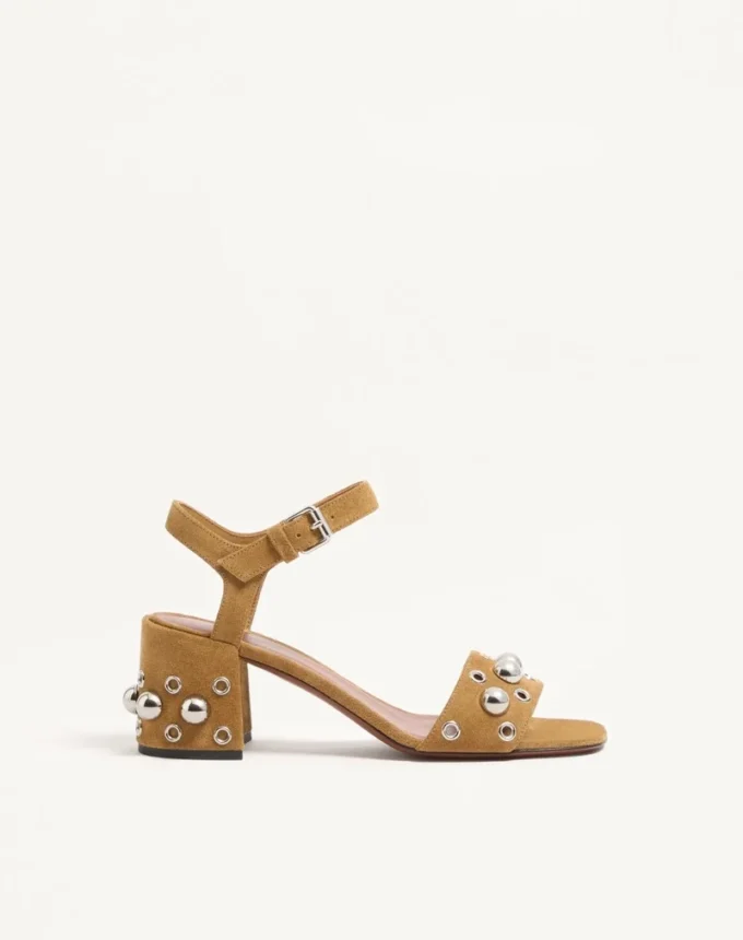 Nellcôte Crust Leder-Sandalen 60 mm Nellcôte Crust Leder-Sandalen 60 mm