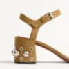 Nellcôte Crust Leder-Sandalen 60 mm Nellcôte Crust Leder-Sandalen 60 mm