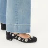 Nellcôte Mary-Jane-Pumps aus Crust-Leder 30 mm Nellcôte Mary-Jane-Pumps aus Crust-Leder 30 mm