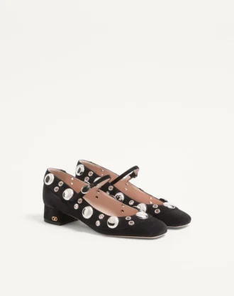 Nellcôte Mary-Jane-Pumps aus Crust-Leder 30 mm