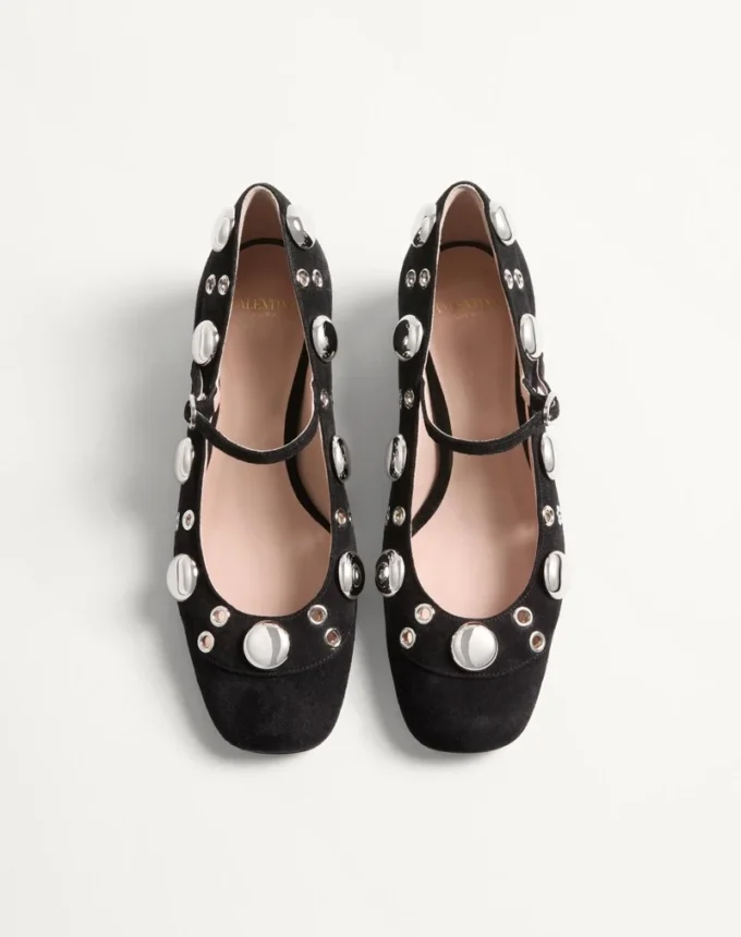Nellcôte Mary-Jane-Pumps aus Crust-Leder 30 mm Nellcôte Mary-Jane-Pumps aus Crust-Leder 30 mm