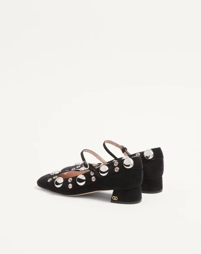 Nellcôte Mary-Jane-Pumps aus Crust-Leder 30 mm Nellcôte Mary-Jane-Pumps aus Crust-Leder 30 mm