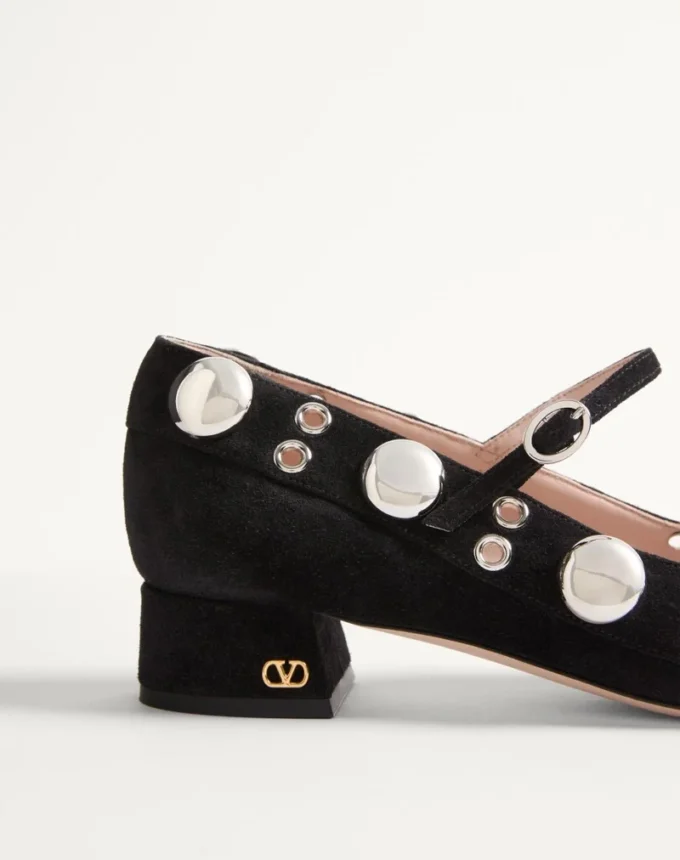 Nellcôte Mary-Jane-Pumps aus Crust-Leder 30 mm Nellcôte Mary-Jane-Pumps aus Crust-Leder 30 mm