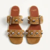 Nellcôte-Sandalen aus Crust-Leder