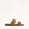Nellcôte-Sandalen aus Crust-Leder