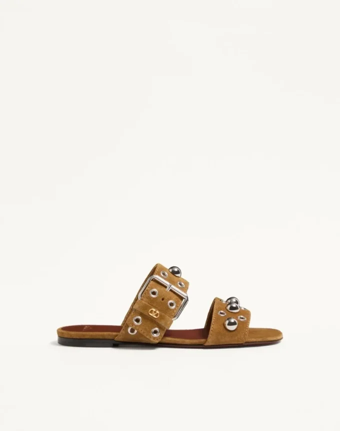 Nellcôte-Sandalen aus Crust-Leder