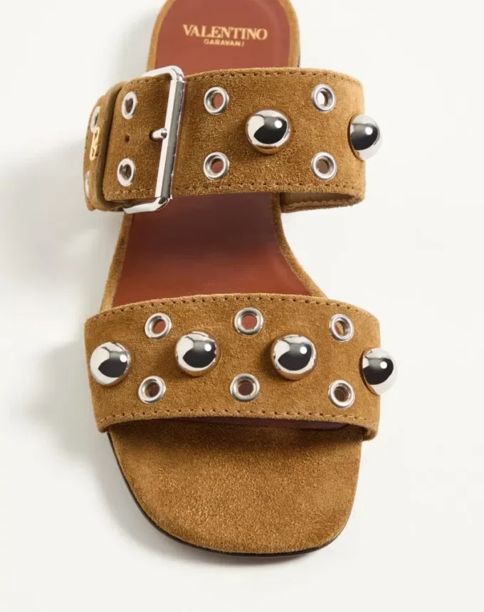 Nellcôte-Sandalen aus Crust-Leder