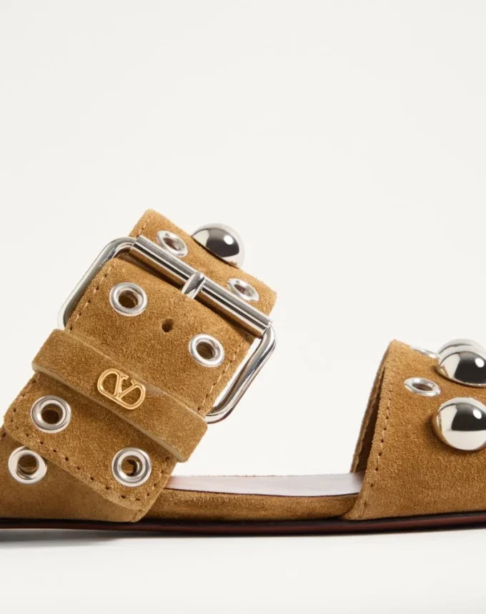 Nellcôte-Sandalen aus Crust-Leder
