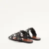 Nellcôte Slide Sandal aus genarbtem Kalbsleder Nellcôte Slide Sandal aus genarbtem Kalbsleder