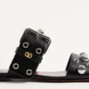 Nellcôte Slide Sandal aus genarbtem Kalbsleder Nellcôte Slide Sandal aus genarbtem Kalbsleder