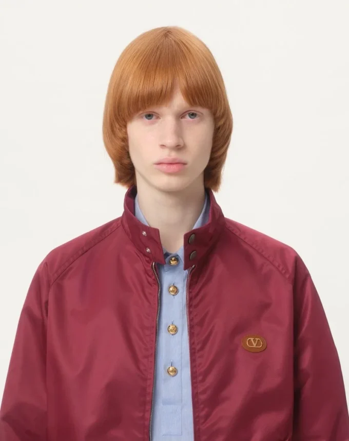 Nylon-Blouson mit Vlogo-Patch Nylon-Blouson mit Vlogo-Patch