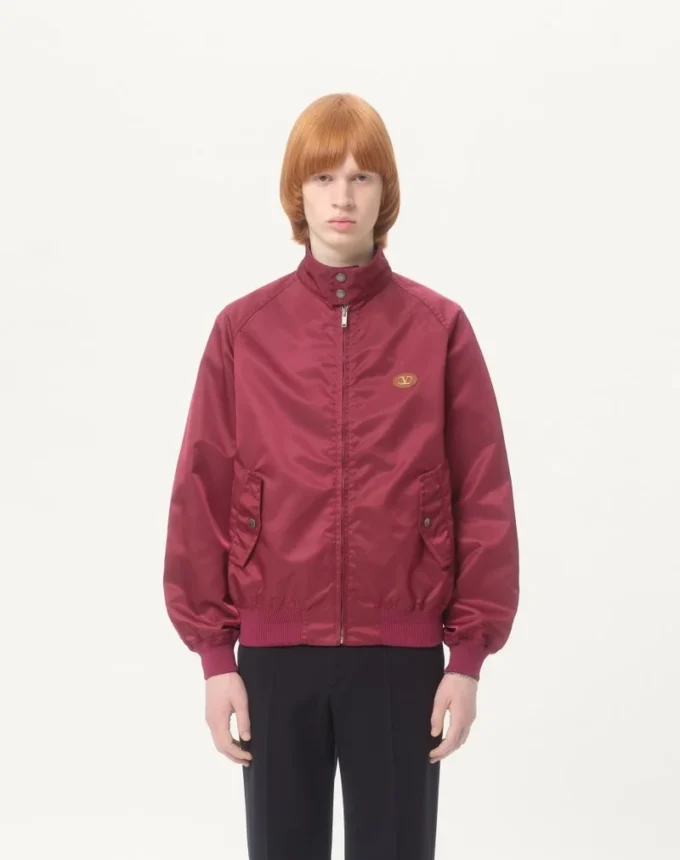 Nylon-Blouson mit Vlogo-Patch Nylon-Blouson mit Vlogo-Patch