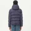 Nylon-Daunenjacke mit Kapuze und Cherryfic-Print Nylon-Daunenjacke mit Kapuze und Cherryfic-Print