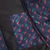 Nylon-Daunenjacke mit Kapuze und Cherryfic-Print Nylon-Daunenjacke mit Kapuze und Cherryfic-Print