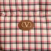 Nylon-Daunenjacke mit Kapuze und VLogo-Patch Nylon-Daunenjacke mit Kapuze und VLogo-Patch
