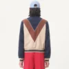 Nylon-Sweatshirt mit Reißverschluss und Vlogo-Patch Nylon-Sweatshirt mit Reißverschluss und Vlogo-Patch
