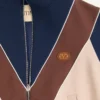 Nylon-Sweatshirt mit Reißverschluss und Vlogo-Patch Nylon-Sweatshirt mit Reißverschluss und Vlogo-Patch
