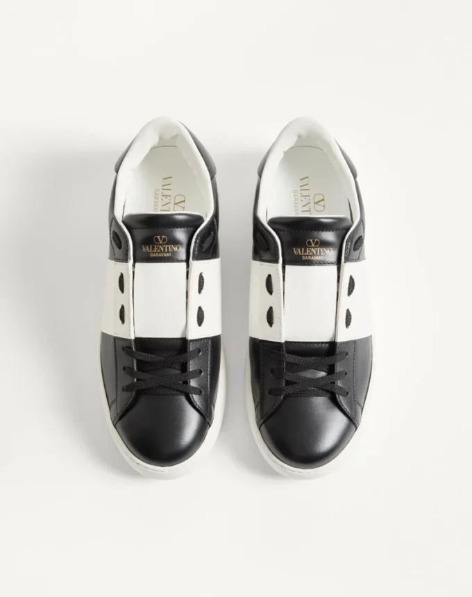 Offener Sneaker aus Kalbsleder