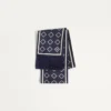 Opticool Seiden-Bandeau-Schal mit Fransen