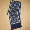 Opticool Seiden-Bandeau-Schal mit Fransen