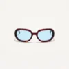 Ovale Wrap-Around-Brille aus Acetat Ovale Wrap-Around-Brille aus Acetat