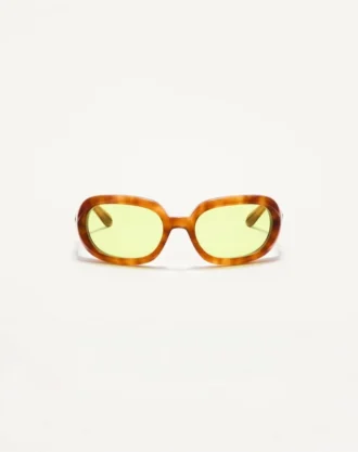 Ovale Wrap-Around-Brille aus Acetat