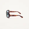 Ovale Wrap-Around-Brille aus Acetat Ovale Wrap-Around-Brille aus Acetat
