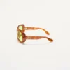 Ovale Wrap-Around-Brille aus Acetat Ovale Wrap-Around-Brille aus Acetat
