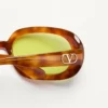 Ovale Wrap-Around-Brille aus Acetat Ovale Wrap-Around-Brille aus Acetat
