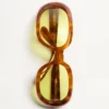 Ovale Wrap-Around-Brille aus Acetat Ovale Wrap-Around-Brille aus Acetat