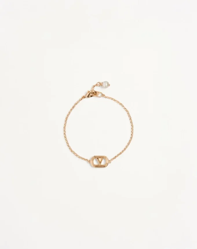 Ovales Armband aus Metall und Swarovski®-Perlen Ovales Armband aus Metall und Swarovski®-Perlen