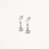 Ovalette Ohrringe aus Metall, Perlen und Swarovski®-Kristallen Ovalette Ohrringe aus Metall, Perlen und Swarovski®-Kristallen