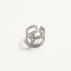 Ovalette Ring aus Metall und Swarovski®-Kristallen