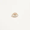 Ovalette Ring aus Metall und Swarovski®-Kristallen