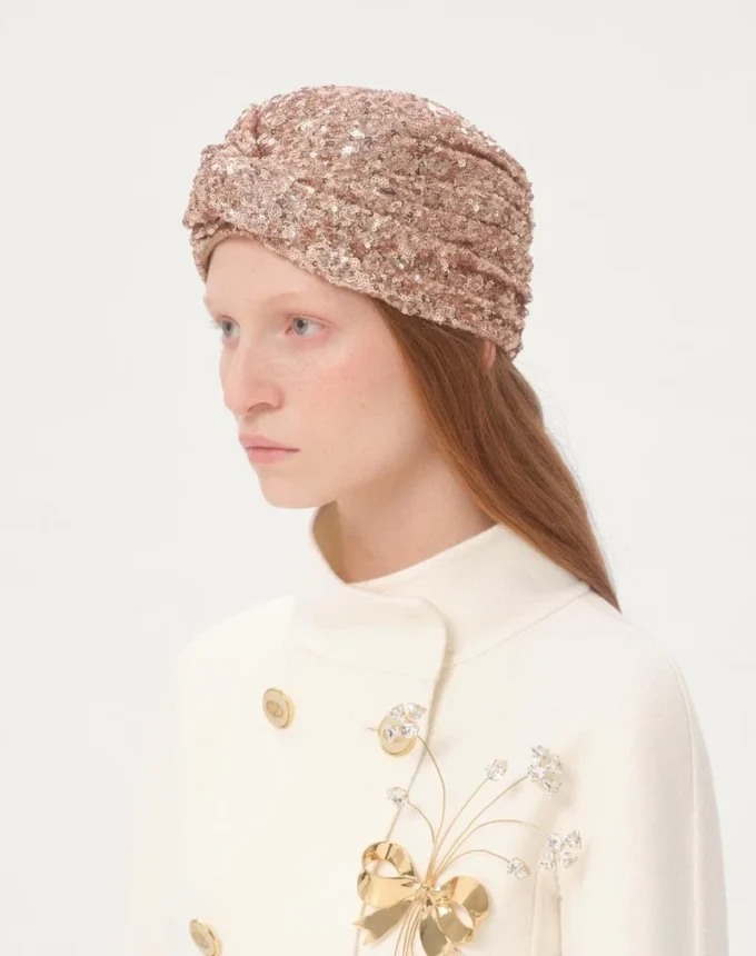 Pailletten-Turban