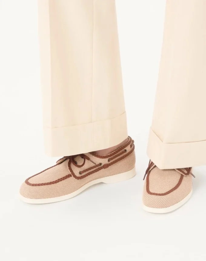 Palm Avenue Canvas- und Nappa-Bootsschuh
