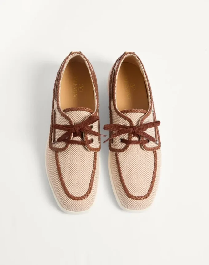Palm Avenue Canvas- und Nappa-Bootsschuh