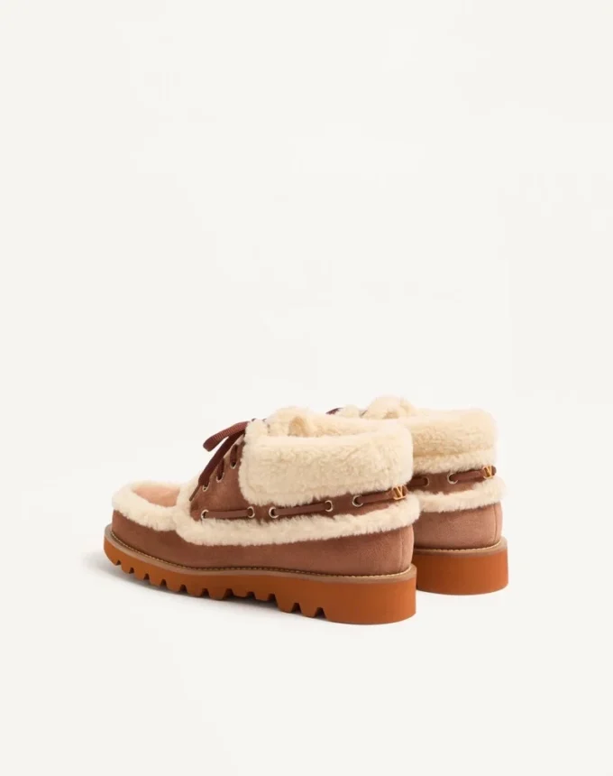Palm Avenue Stiefeletten aus Crust-Leder und Wolle