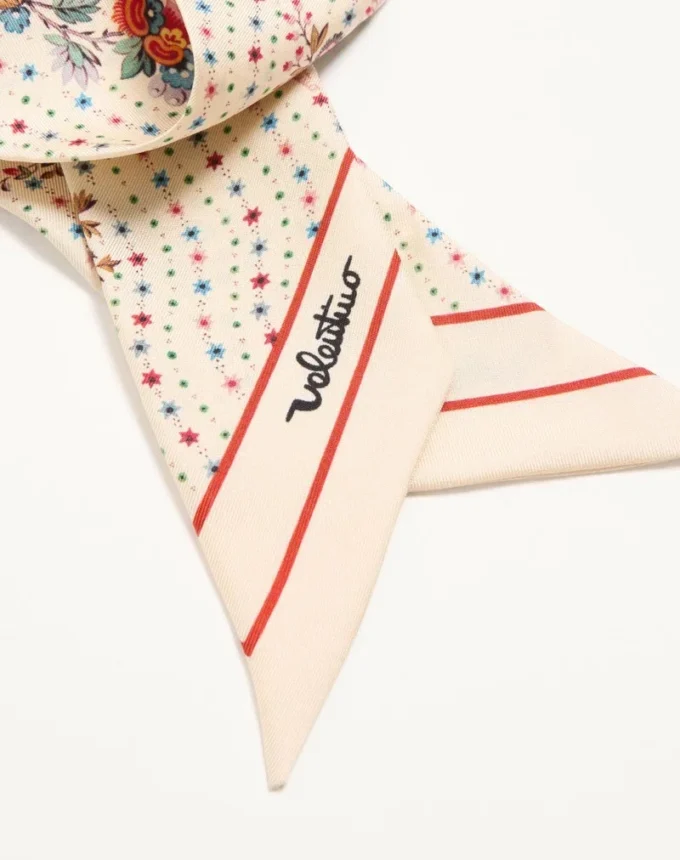Papier Floreal Seiden-Bandeau-Schal