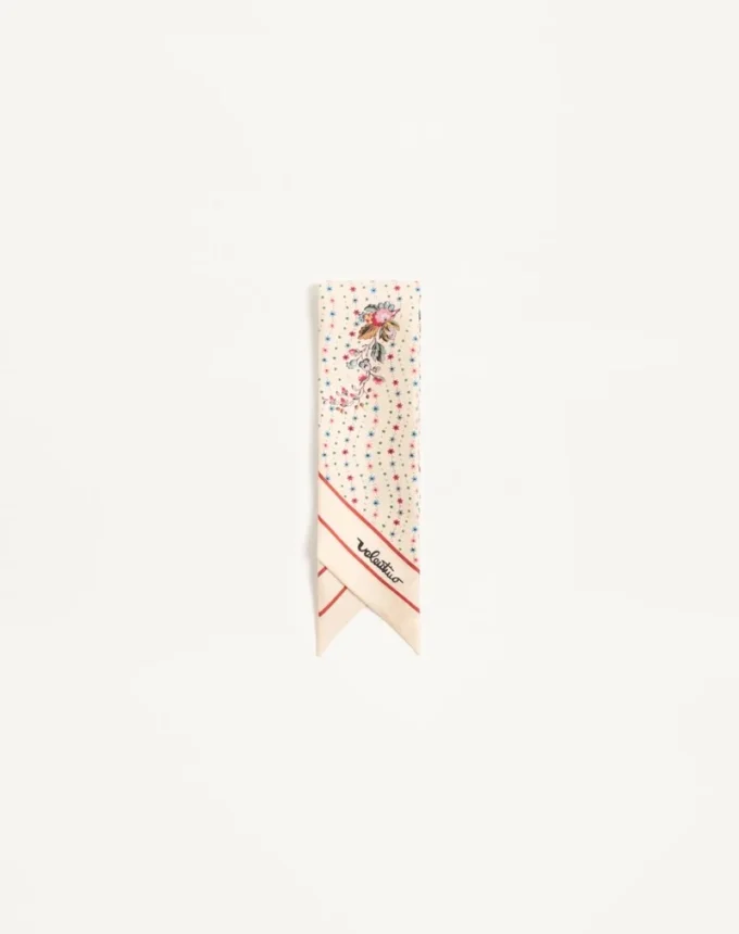 Papier Floreal Seiden-Bandeau-Schal