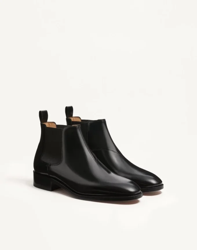 Pas Des Dieux Stiefeletten aus Kalbsleder