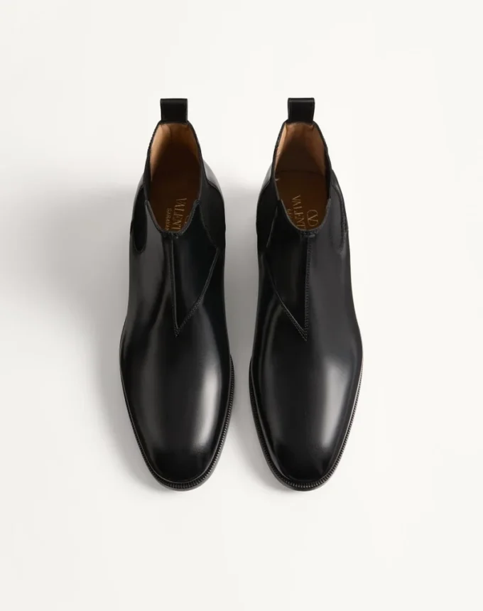 Pas Des Dieux Stiefeletten aus Kalbsleder