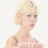 Pas Plus Ohrringe aus Metall, Emaille und Swarovski®-Kristallen