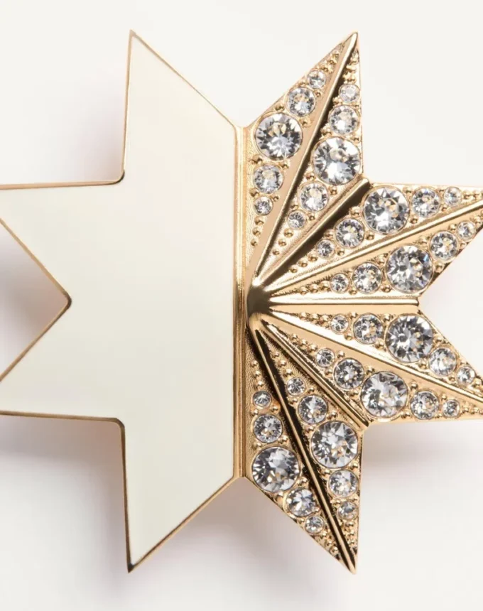 Pas Plus Ohrringe aus Metall, Emaille und Swarovski®-Kristallen