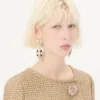 Pas Plus Ohrringe aus Metall, Harz, Emaille und Swarovski®-Kristallen Pas Plus Ohrringe aus Metall, Harz, Emaille und Swarovski®-Kristallen