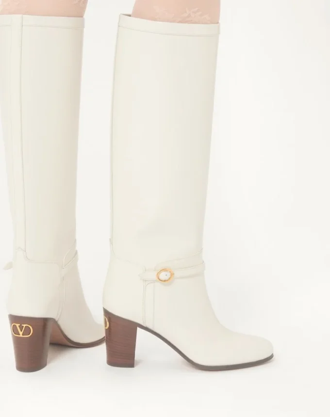 Pattie-Stiefel aus Kalbsleder 75 mm Pattie-Stiefel aus Kalbsleder 75 mm