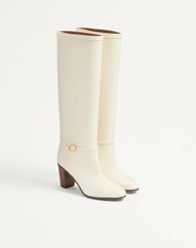 Pattie-Stiefel aus Kalbsleder 75 mm Pattie-Stiefel aus Kalbsleder 75 mm
