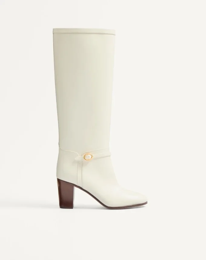 Pattie-Stiefel aus Kalbsleder 75 mm Pattie-Stiefel aus Kalbsleder 75 mm