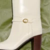 Pattie-Stiefel aus Kalbsleder 75 mm Pattie-Stiefel aus Kalbsleder 75 mm