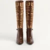 Pattie-Stiefel aus Kalbsleder mit Pony-Effekt 75 mm Pattie-Stiefel aus Kalbsleder mit Pony-Effekt 75 mm